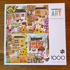 Buffalo Games 1,000 piece puzzle Contemporary Art Sensational Seasons